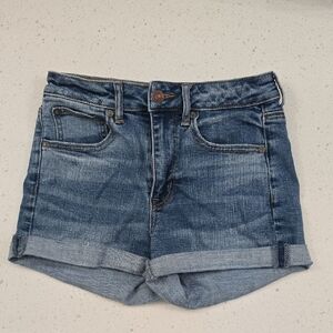 AMERICAN EAGLE Denim Blue Women's Shorts